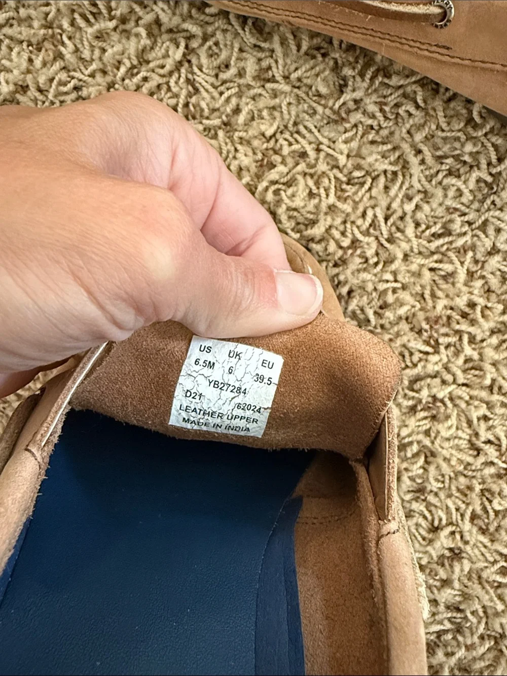 Sperry Kids Tan Suede Moccasins - Lace Boat Shoes